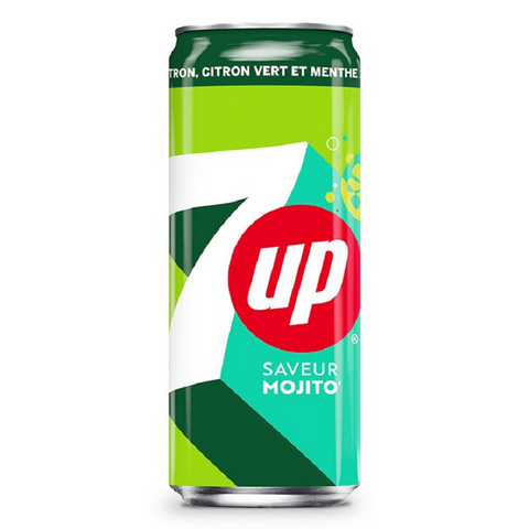 Canette Seven Up Mojito 33cl. L'Écailler de Stef