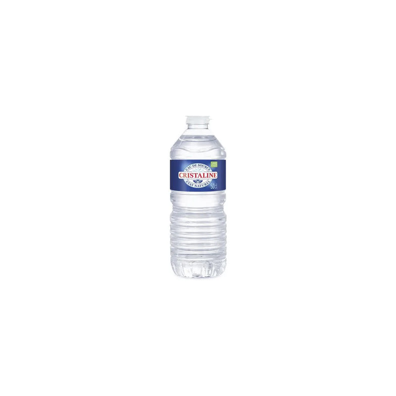 Bouteille d’eau Cristaline 50cl disponible chez L’Écailler de Stef