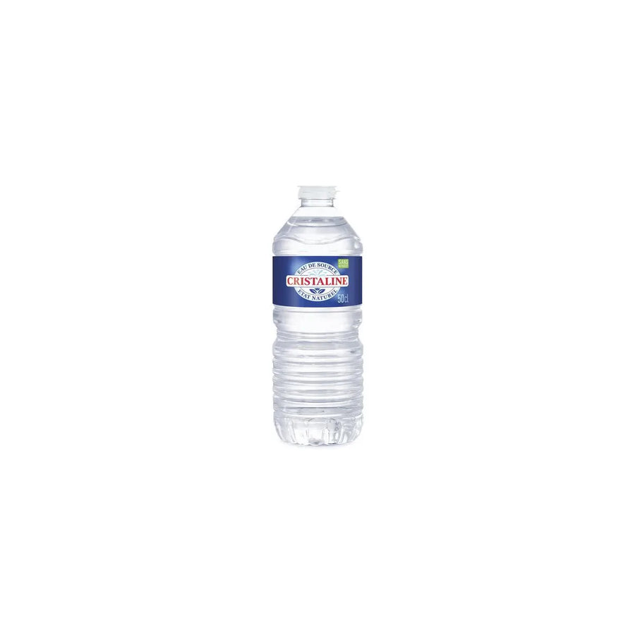 Bouteille d’eau Cristaline 50cl disponible chez L’Écailler de Stef