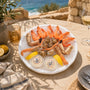 Plateau Le Trésor des Crustacés avec grosses crevettes, bulots cuits, langoustines et pinces de tourteaux par L’Écailler de Stef