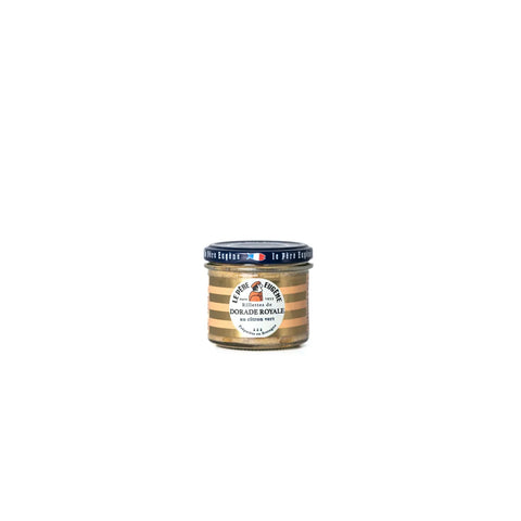 Rillettes de dorade royale au citron vert Le Père Eugène Pot 90g disponible à L’Écailler de Stef à Saint-Rémy-de-Provence